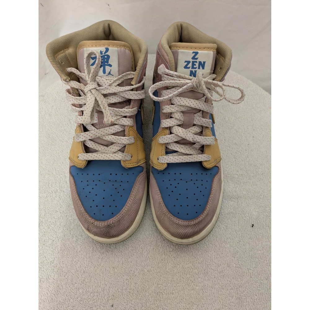 Nike Air Jordan 1 Mid SE GS Zen Master Blue Sanddrift FN7452-400 Size 5.5Y